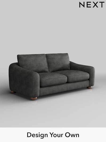 Monza Faux Leather Easy Clean/Dark Grey Arches (H35792) | £1,225