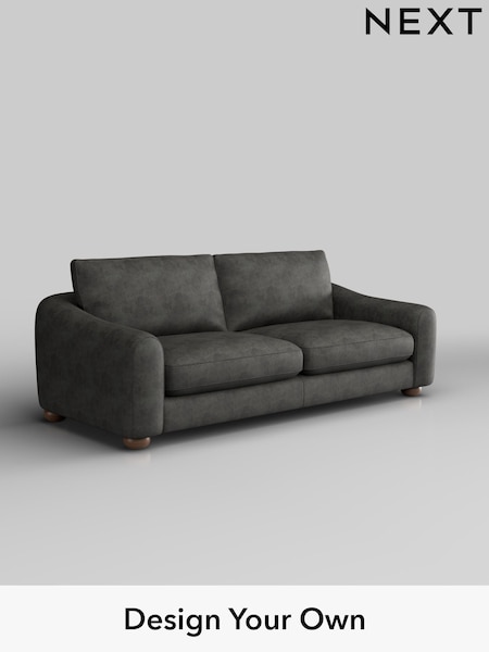 Monza Faux Leather Easy Clean/Dark Grey Arches (H35792) | £1,325