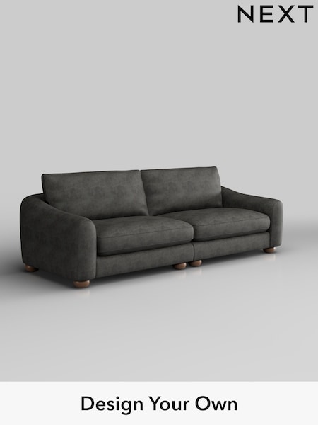Monza Faux Leather Easy Clean/Dark Grey Arches (H35792) | £1,425