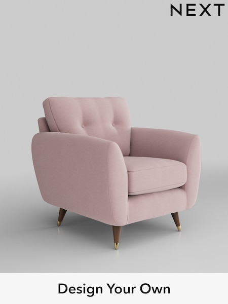 Natural Mix/Light Rose Pink Wilson Buttoned Back (H35811) | £699