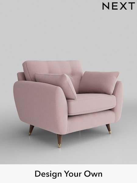 Natural Mix/Light Rose Pink Wilson Buttoned Back (H35811) | £799