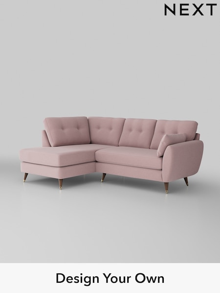 Natural Mix/Light Rose Pink Wilson Buttoned Back (H35811) | £1,799