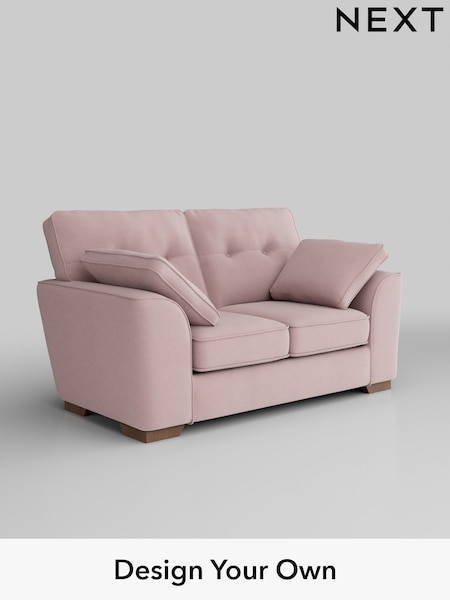 Natural Mix/Light Rose Pink Stamford Buttoned Back (H35816) | £1,225