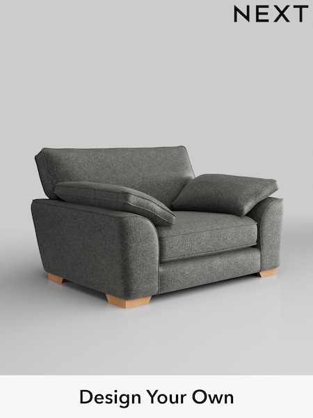 Plush Chenille/Dark Grey Stamford Grand Relaxed Sit (H35823) | £1,299