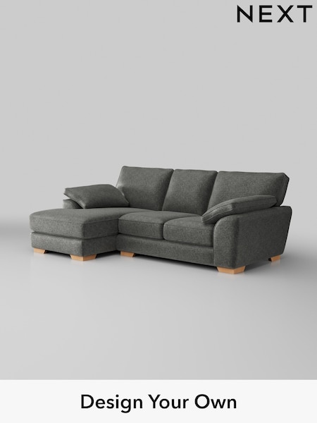Plush Chenille/Dark Grey Stamford Grand Relaxed Sit (H35823) | £2,275