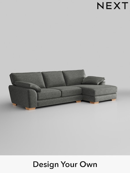 Plush Chenille/Dark Grey Stamford Grand Relaxed Sit (H35823) | £2,550