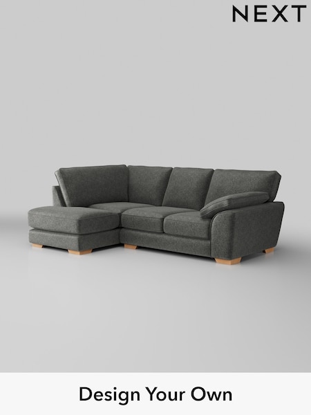 Plush Chenille/Dark Grey Stamford Grand Relaxed Sit (H35823) | £2,375