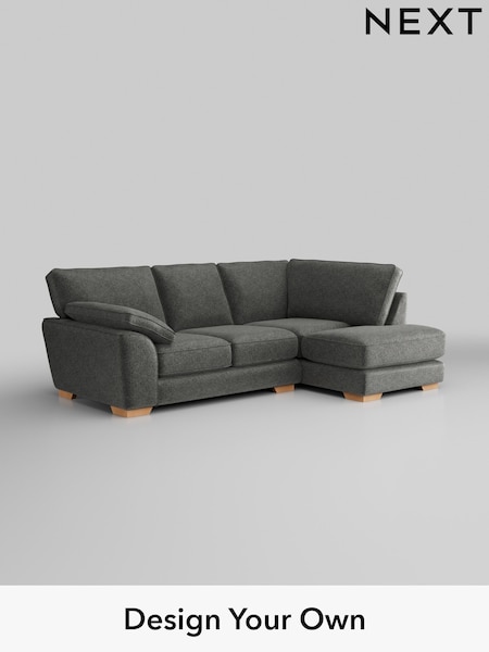 Plush Chenille/Dark Grey Stamford Grand Relaxed Sit (H35823) | £2,375