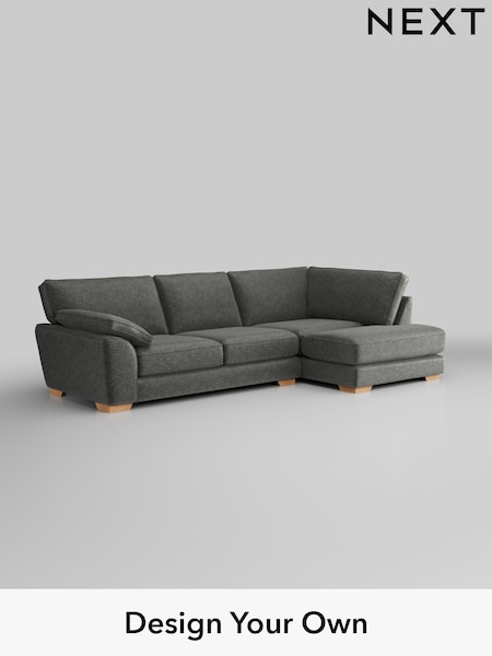 Plush Chenille/Dark Grey Stamford Grand Relaxed Sit (H35823) | £2,525