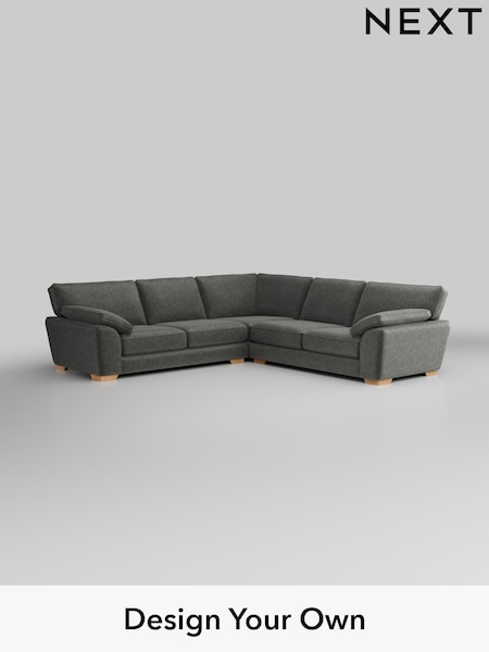 Plush Chenille/Dark Grey Stamford Grand Relaxed Sit (H35823) | £3,025