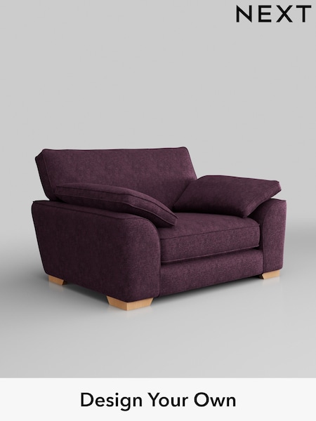 Plush Chenille/Dark Plum Purple Stamford Grand Relaxed Sit (H35825) | £1,299