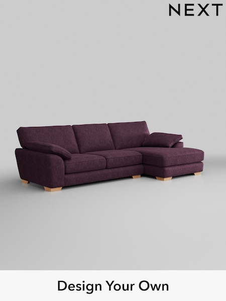 Plush Chenille/Dark Plum Purple Stamford Grand Relaxed Sit (H35825) | £2,550
