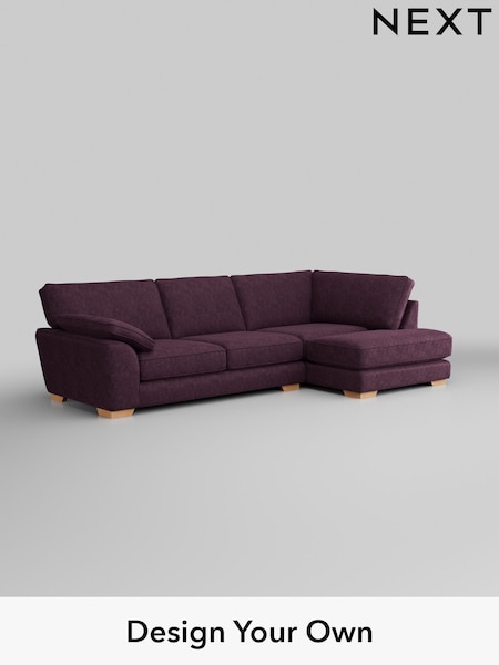 Plush Chenille/Dark Plum Purple Stamford Grand Relaxed Sit (H35825) | £2,525