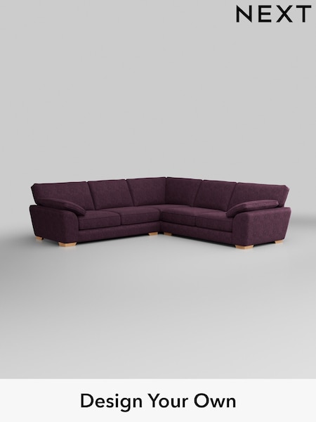 Plush Chenille/Dark Plum Purple Stamford Grand Relaxed Sit (H35825) | £3,025