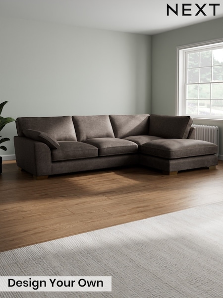 Plush Chenille/Mink Brown Stamford Grand Relaxed Sit (H35834) | £2,525