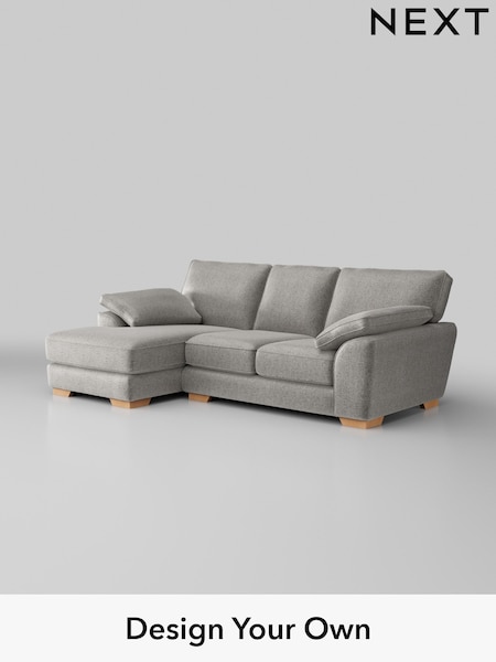 Plush Chenille/Light Grey Stamford Grand Relaxed Sit (H35836) | £2,275