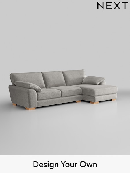 Plush Chenille/Light Grey Stamford Grand Relaxed Sit (H35836) | £2,550