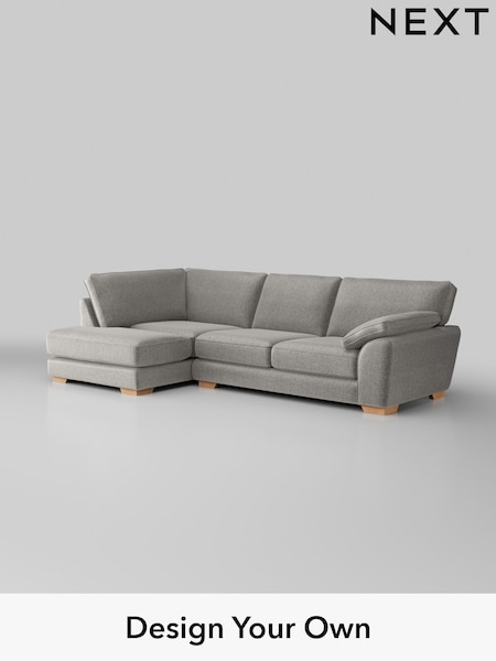 Plush Chenille/Light Grey Stamford Grand Relaxed Sit (H35836) | £2,525