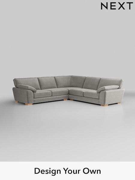 Plush Chenille/Light Grey Stamford Grand Relaxed Sit (H35836) | £3,025