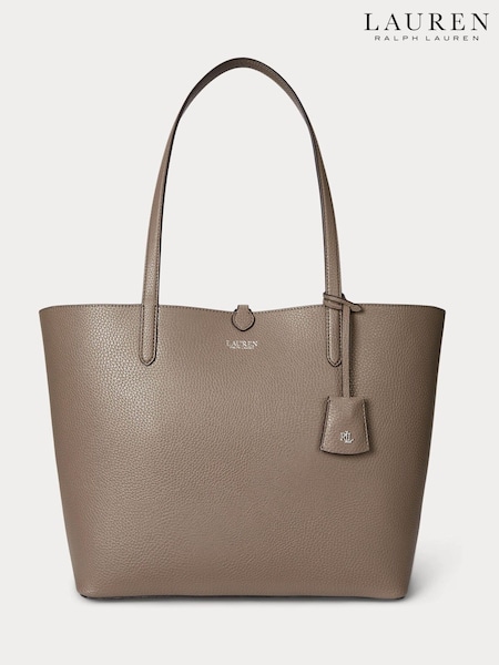 Lauren Ralph Lauren Brown Reversible Pattern Shopper Tote Bag (H35852) | £219