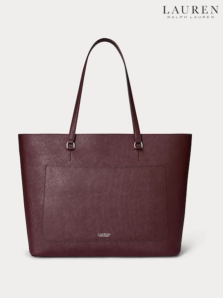 Lauren Ralph Lauren Red Red Karly Pebbled Shopper Tote Bag (H35874) | £279