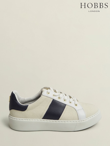 Hobbs White Sutton Trainers (H35879) | £89