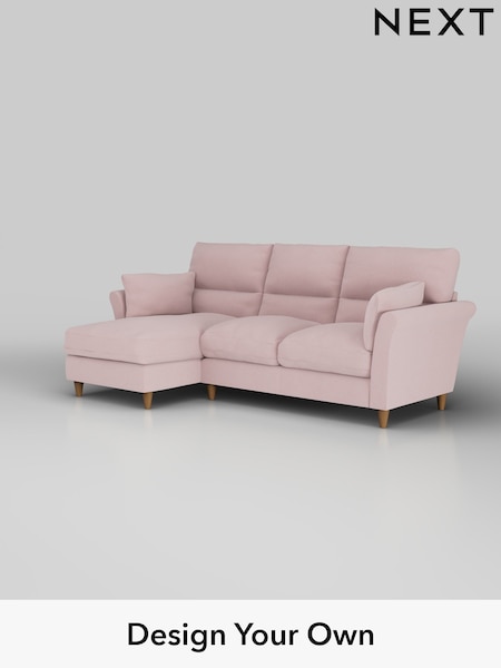 Natural Mix/Light Rose Pink Hartley Highback Relaxed Sit (H35881) | £2,050