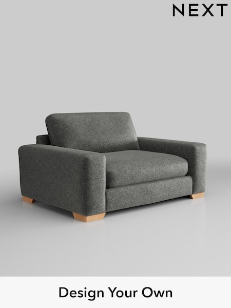 Plush Chenille/Dark Grey Houghton Deep Relaxed Sit (H35887) | £1,225