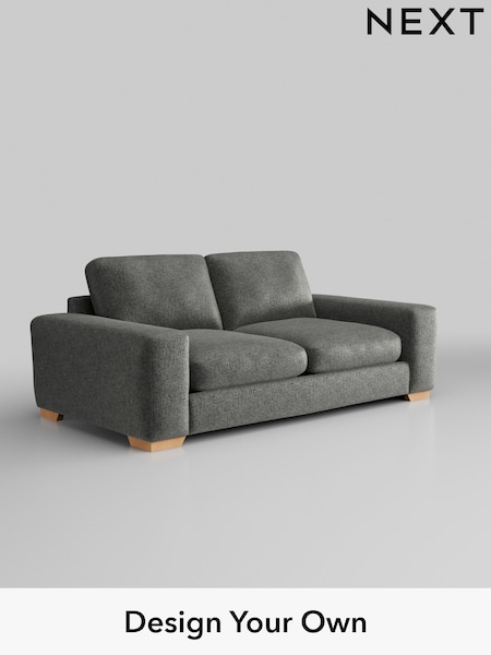 Plush Chenille/Dark Grey Houghton Deep Relaxed Sit (H35887) | £1,425