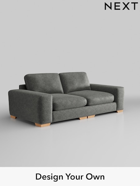 Plush Chenille/Dark Grey Houghton Deep Relaxed Sit (H35887) | £1,525