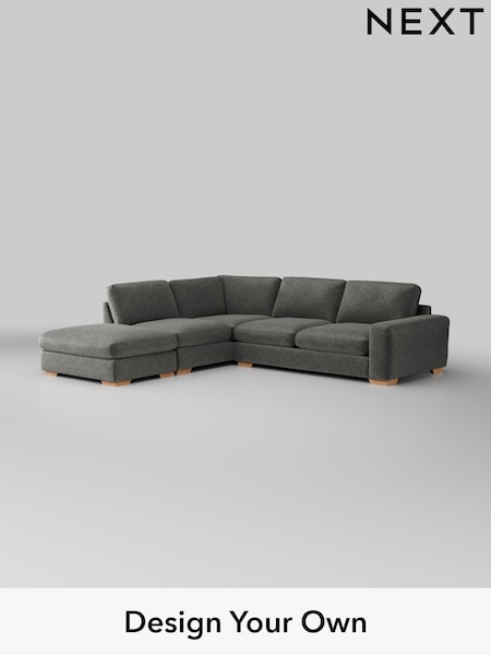 Plush Chenille/Dark Grey Houghton Deep Relaxed Sit (H35887) | £2,675