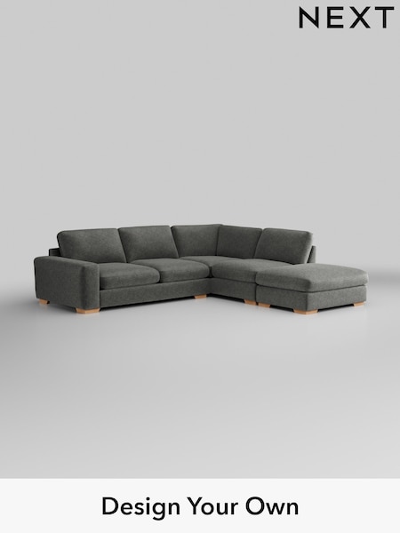 Plush Chenille/Dark Grey Houghton Deep Relaxed Sit (H35887) | £2,675