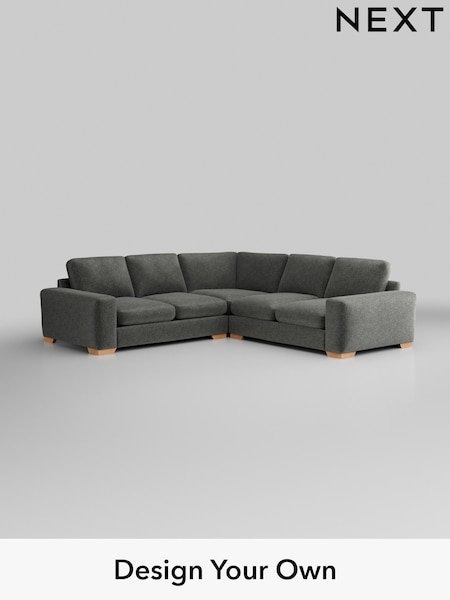 Plush Chenille/Dark Grey Houghton Deep Relaxed Sit (H35887) | £2,825