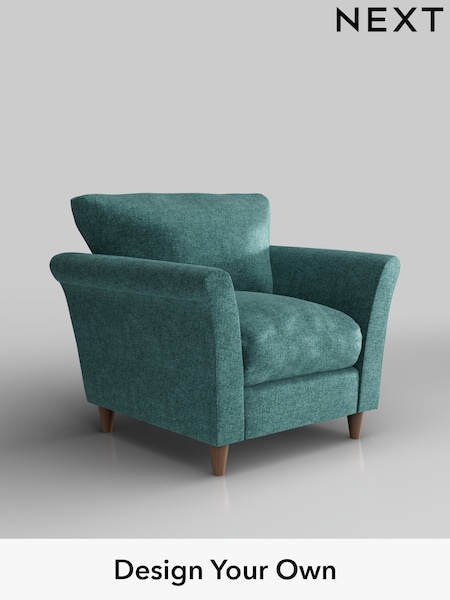 Plush Chenille/Dark Teal Green Hartley Relaxed Sit (H35889) | £825