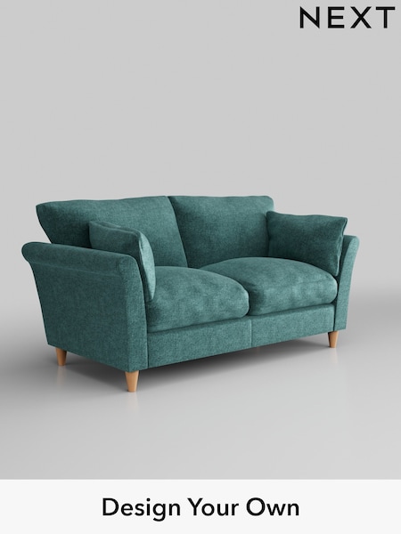 Plush Chenille/Dark Teal Green Hartley Relaxed Sit (H35889) | £1,175