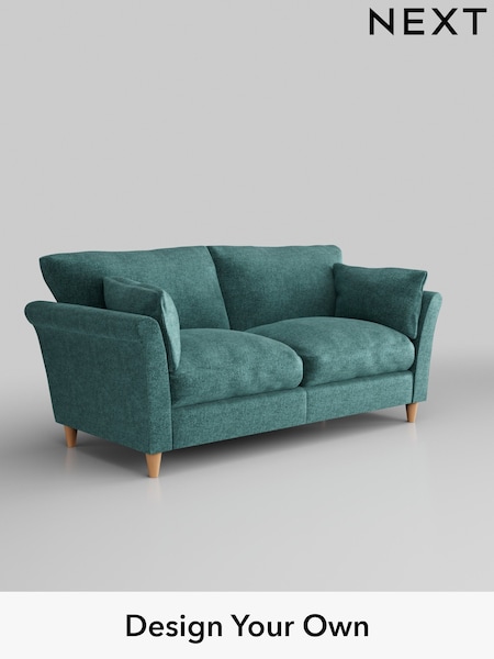 Plush Chenille/Dark Teal Green Hartley Relaxed Sit (H35889) | £1,275