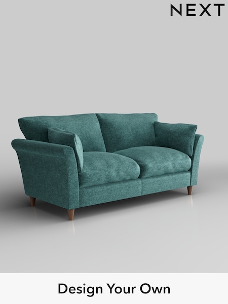 Plush Chenille/Dark Teal Green Hartley Relaxed Sit (H35889) | £1,275