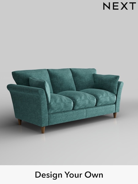 Plush Chenille/Dark Teal Green Hartley Relaxed Sit (H35889) | £1,275