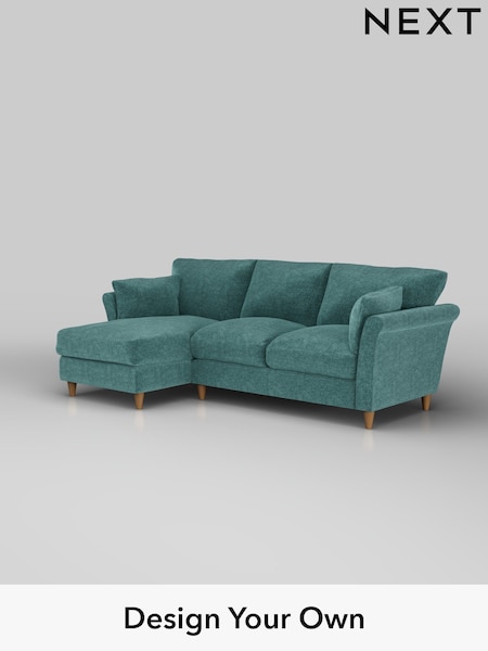 Plush Chenille/Dark Teal Green Hartley Relaxed Sit (H35889) | £1,899