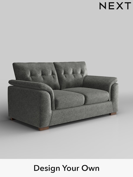 Plush Chenille/Dark Grey Hayden Buttoned Back (H35891) | £1,125
