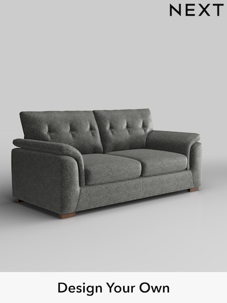 Plush Chenille/Dark Grey Hayden Buttoned Back (H35891) | £1,225