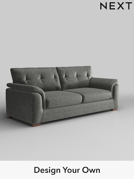 Plush Chenille/Dark Grey Hayden Buttoned Back (H35891) | £1,325