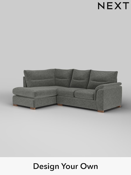 Plush Chenille/Dark Grey Hayden Highback (H35894) | £1,825