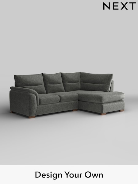 Plush Chenille/Dark Grey Hayden Highback (H35894) | £1,825