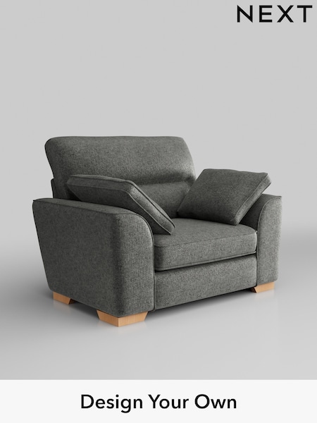 Plush Chenille/Dark Grey Stamford Highback (H35896) | £899