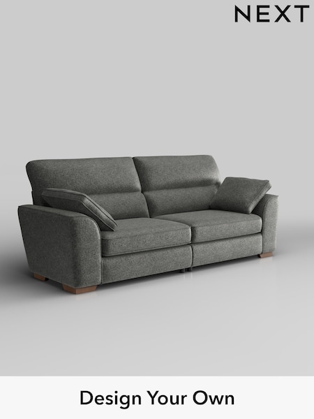 Plush Chenille/Dark Grey Stamford Highback (H35896) | £1,399