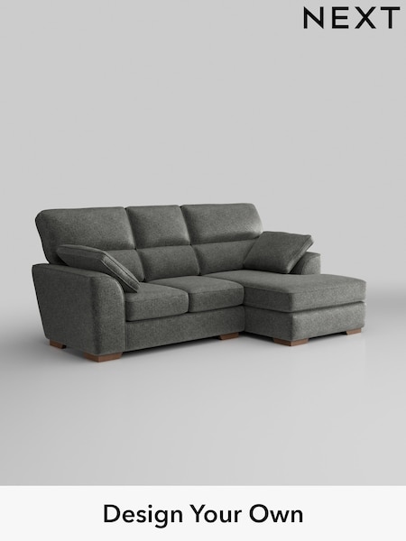 Plush Chenille/Dark Grey Stamford Highback (H35896) | £1,775
