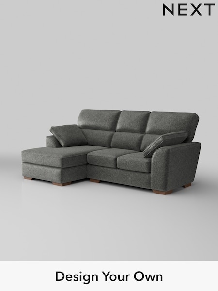 Plush Chenille/Dark Grey Stamford Highback (H35896) | £2,025