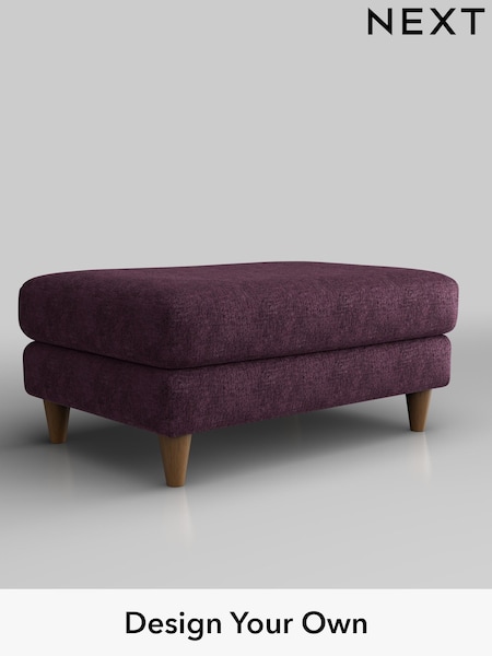 Plush Chenille/Dark Plum Purple Hartley Highback Relaxed Sit (H35899) | £425