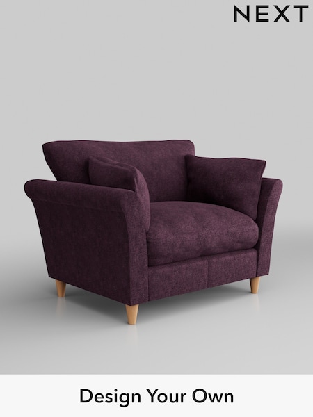 Plush Chenille/Dark Plum Purple Hartley Relaxed Sit (H35900) | £925